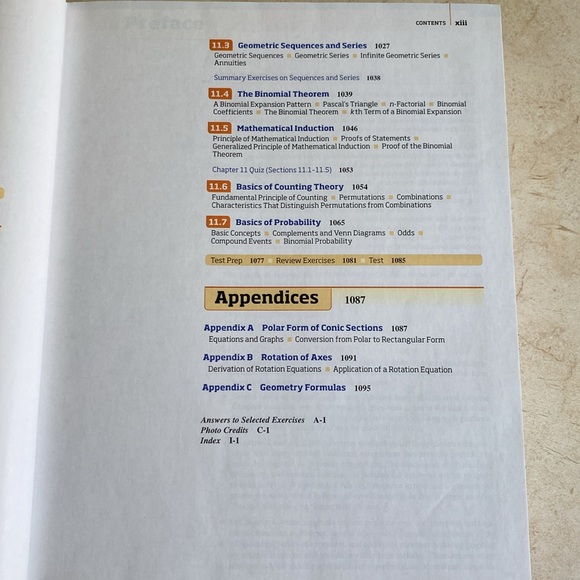 Precalculus Textbook by Pearson publishers - Picture 17 of 17